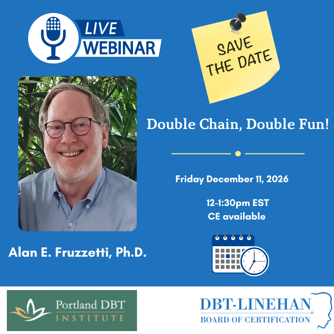 Upcoming Webinar with Dr. Alan Fruzzetti: Double Chain, Double Fun